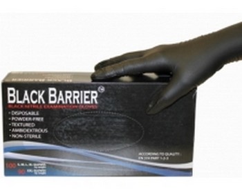 Gants nitrile BLACK BARRIER, 100pces